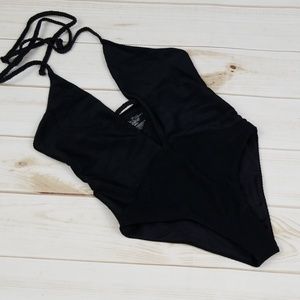 Frankie's Bikinis Black One Piece Swimsuit